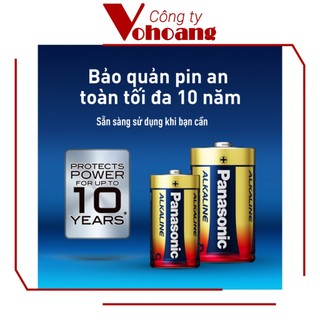Vỉ 2 Pin Panasonic Alkaline D chống chảy, dung lượng cao - Panasonic LR20T