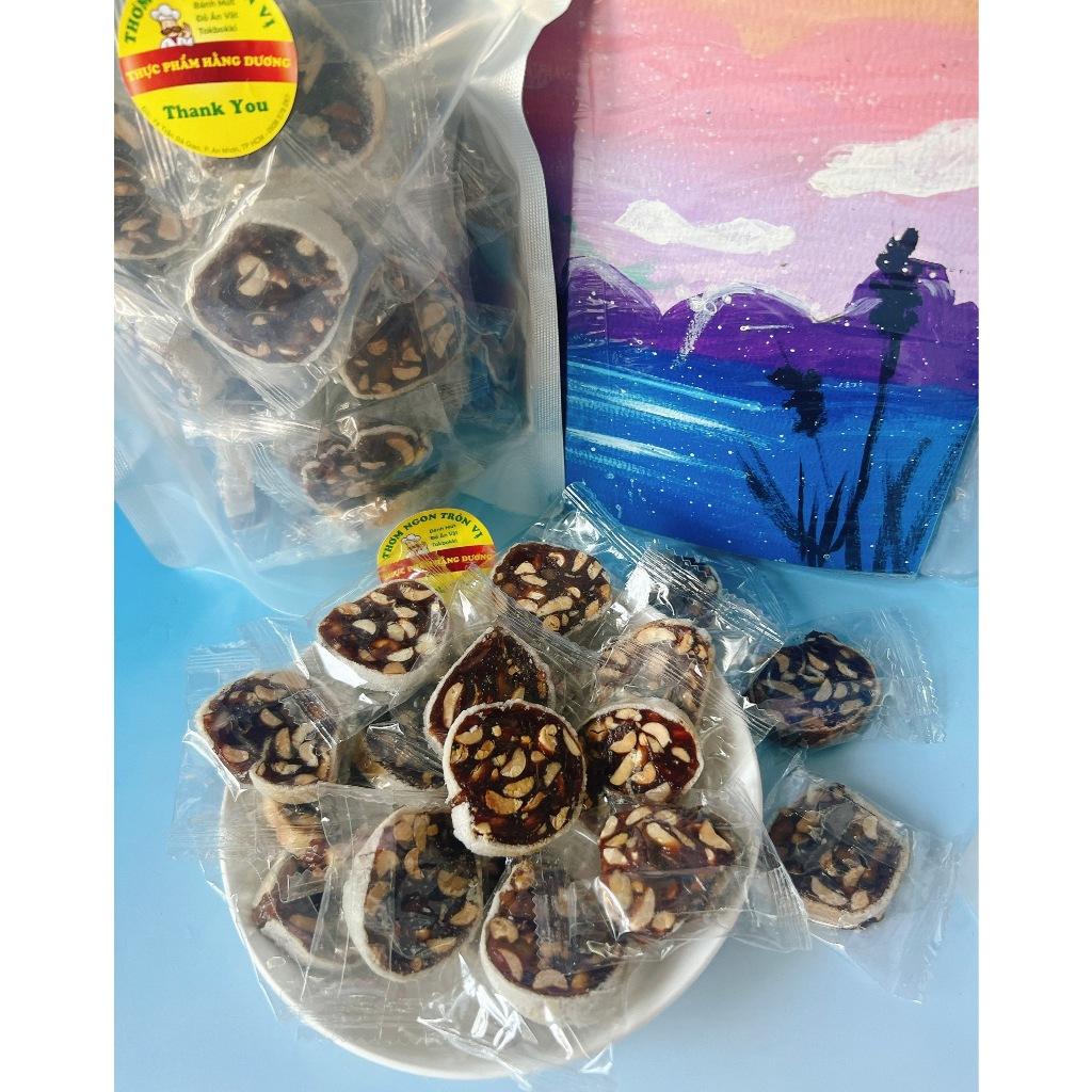 1Kg Kẹo Chuối Tươi Cuộn Bánh Tráng/ 500g