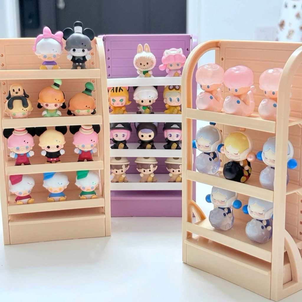 Kệ Nhựa Mini Tủ Nhựa Mini Đựng Đồ Đa Năng Tủ Đồ Chơi Siêu Thị Tạp Hoá Đựng Đồ Ăn Chai Nước Mini
