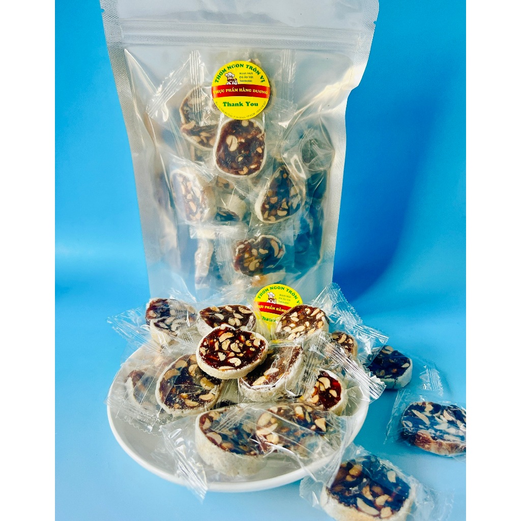 500g Kẹo Chuối Tươi Cuộn Bánh Tráng