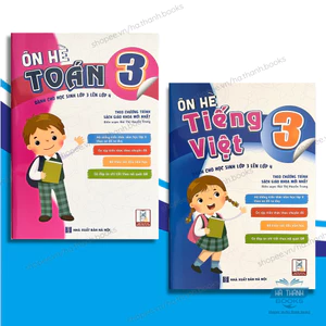 Sách Ôn Hè Lớp 3 Môn Toán Và Tiếng Việt 2024 - Bộ 2 Cuốn Luyện Tập, Củng Cố Kiến Thức Lên Lớp 4
