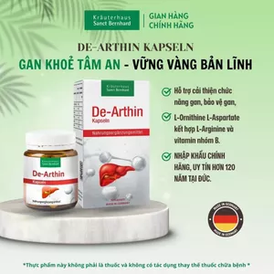 Viên uống bổ gan De-Arthin 30 viên hỗ trợ tăng cường chức năng gan, bảo vệ gan