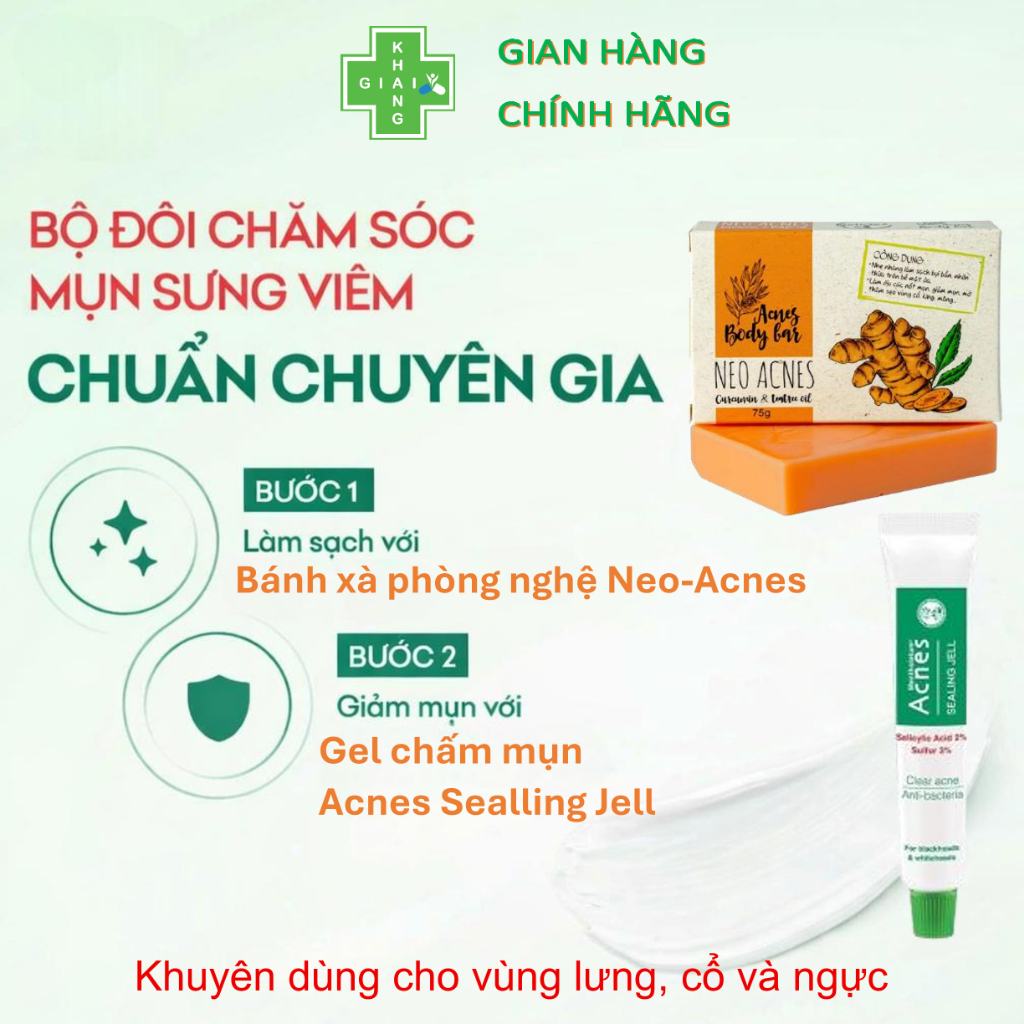 Gel bôi giảm mụn sưng viêm, hỗ trợ cải thiện mụn đầu đen, đầu trắng Acnes Sealling Jelly (Tube 18g) DATE 11,12/26