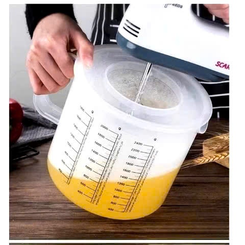 Combo Ca Đánh Trứng 2.5L Và Máy Đánh Trứng Cầm Tay Scarlett 180W 7 Tốc Độ Nhỏ Gọn