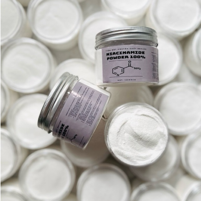 Bột Niacinamide Nguyên Chất 100gram - Dưỡng Trắng , Đều Màu Da Body - Nguyên liệu mỹ phẩm