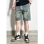 Quần Short Jean Nam FABUMAN Phối Dây rút cạp chun dễ dàng điều chỉnh dáng sooc ngắn trên gối