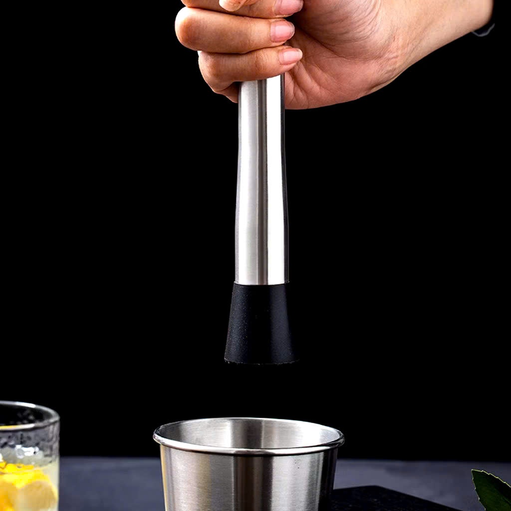 Chày Dầm Bar 21cm Inox – Dụng Cụ Ép Trái Cây Pha Chế Cocktail Trà Sữa