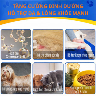 DẦU CÁ HỒI ALASKA OIMMAL 250ML – OMEGA 3-6 GIÚP ĐẸP LÔNG, TỐT KHỚP CHO CHÓ MÈO