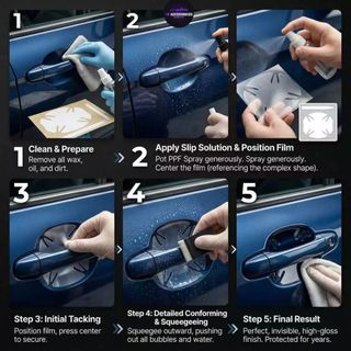 PPF Hõm Cửa & Tay Nắm Cửa Ô Tô TPU Trong Suốt – Miếng Dán Chống Trầy Sơn Xe, Tự Phục Hồi Vết Xước