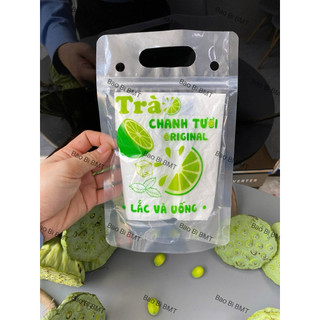 TÚI ZIP ĐỰNG TRÀ CHANH,TRÀ SỮA SIÊUHOTTREND