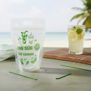 TÚI ZIP ĐỰNG TRÀ CHANH,TRÀ SỮA SIÊUHOTTREND