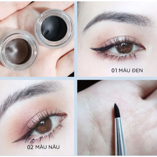 Gel Kẻ Mắt JudyDoll Eyeliner Gel Dạng Hũ (Tặng kèm cọ)
