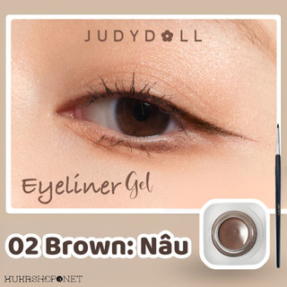 Gel Kẻ Mắt JudyDoll Eyeliner Gel Dạng Hũ (Tặng kèm cọ)
