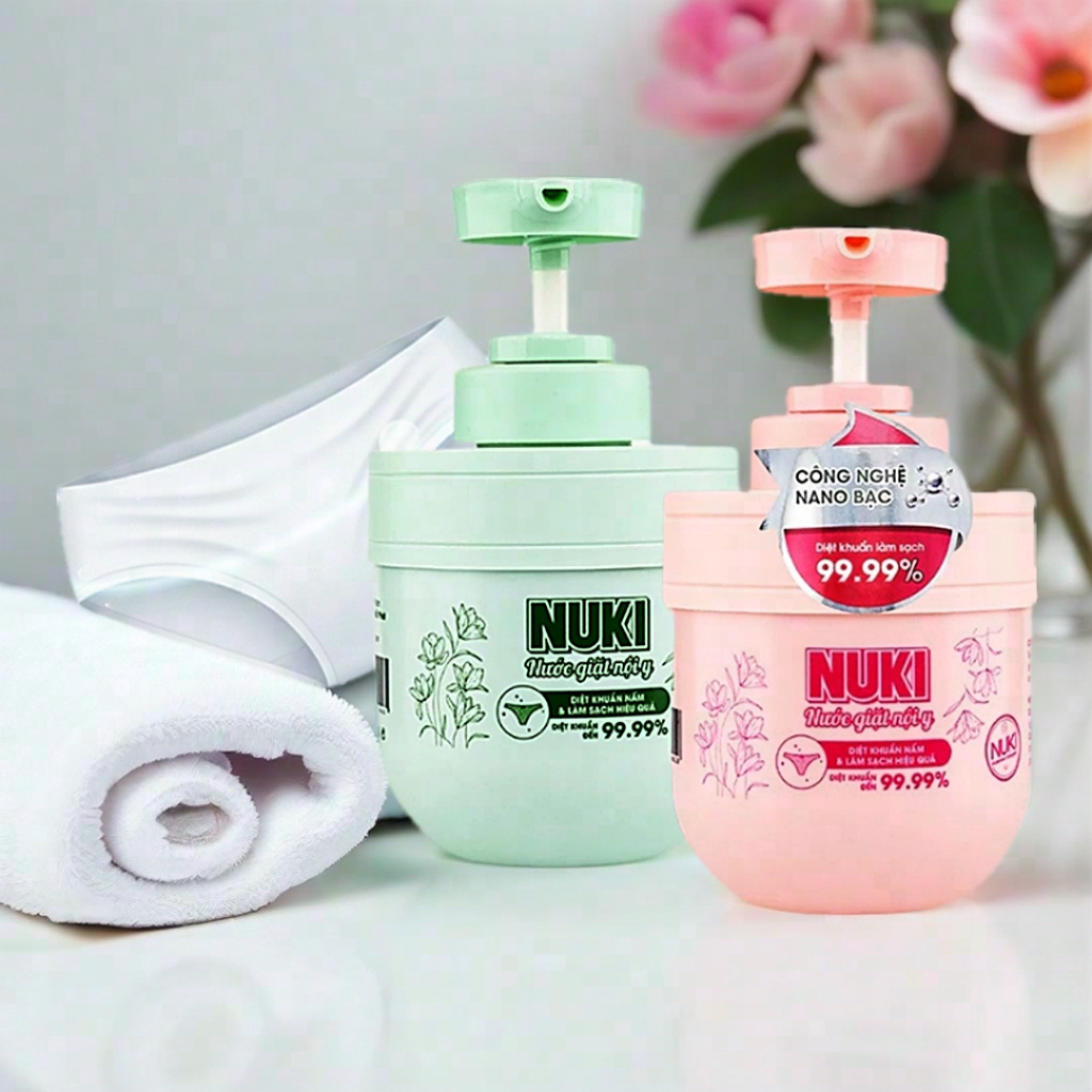 Nước Giặt Đồ Lót Chuyên Dụng Nuki Diệt Khuẩn Công Nghệ Nano Bạc - Chai 300ml An Toàn Cho Da Nhạy Cảm Không Gây Kích Ứng