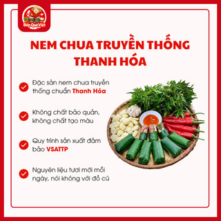 [Loại Nem Ngon] Combo 30 Nem Chua Thanh Hóa Truyền Thống – Chua Cay, Dai Giòn, Đậm Vị | Bếp Quê Việt