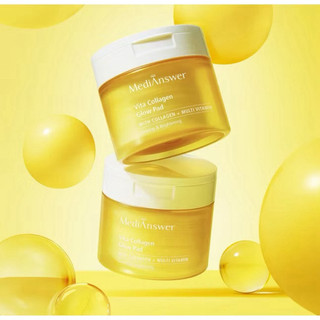 [MediAnswer] Toner Pad Dưỡng Sáng Căng Bóng Da MediAnswer Vita Collagen Glow Pad | Hộp 80 Miếng/140ml