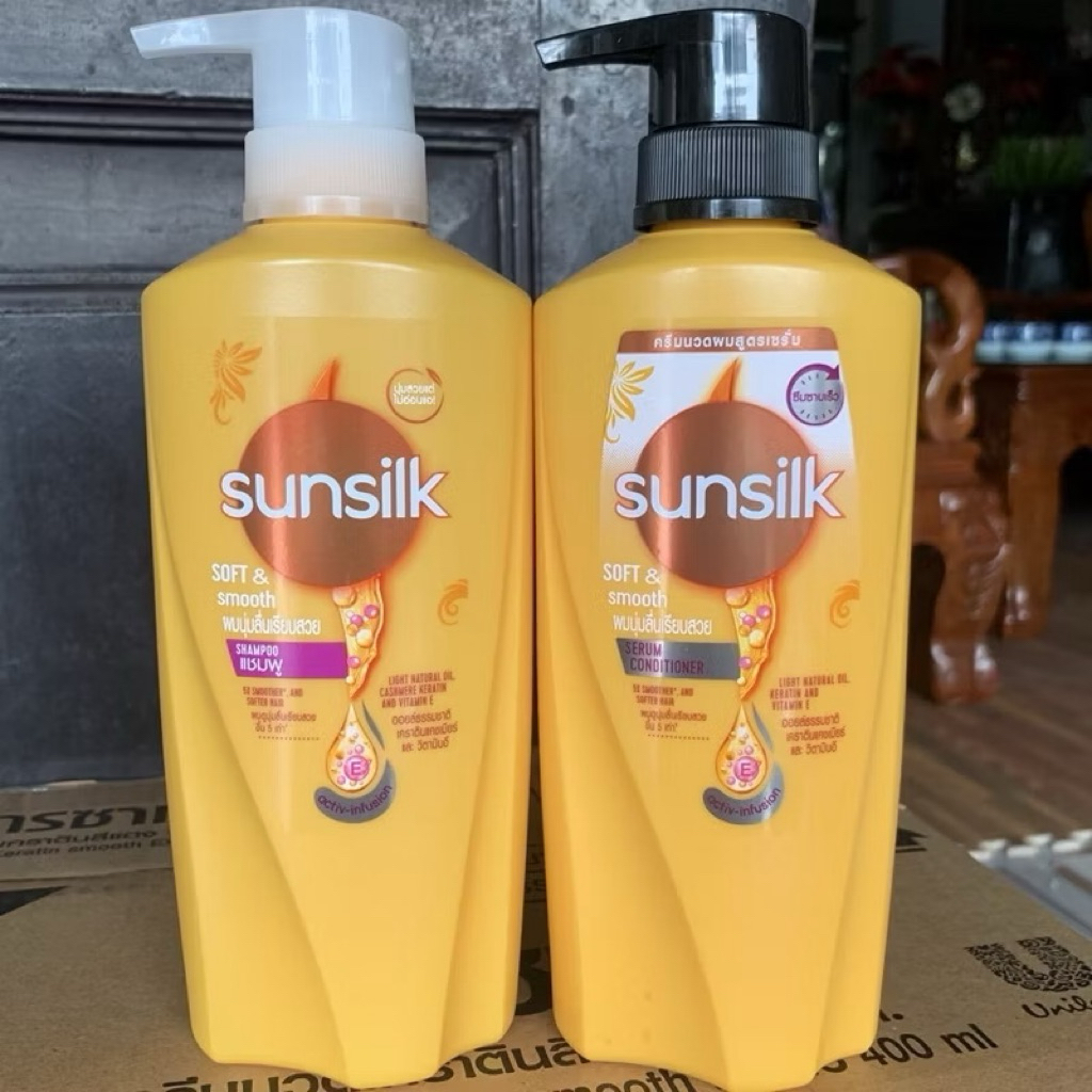 sale 30% Dầu gội Sunsilk cho tóc Mượt 100h (Bóng mướt-Luminous UV / Đen óng-Glossy Black / Mềm mượt-Silky Smooth) 650g