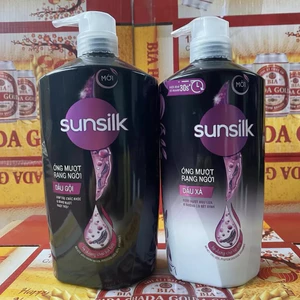 sale 30% Dầu gội Sunsilk cho tóc Mượt 100h (Bóng mướt-Luminous UV / Đen óng-Glossy Black / Mềm mượt-Silky Smooth) 650g