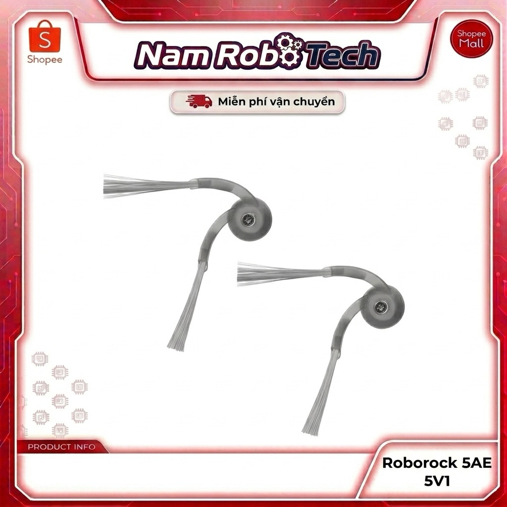 Phụ kiện Robot hút bụi Roborock Q i 5AE, Edge 5V1, Qr798, Lọc hepa , Khăn, Chổi giữa, Chổi cạnh, Túi rác /