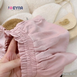 Set Bộ Áo Babydoll Cổ Sen Phối Quần Đùi Hồng Xinh Xắn Cho Bé Gái Đi Học Đi Chơi Size từ 8-24 kg