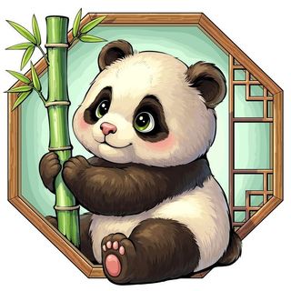 Móc khoá chú Gấu trúc đáng yêu