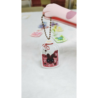 Móc khóa lọ Alien Stage trái cây cute