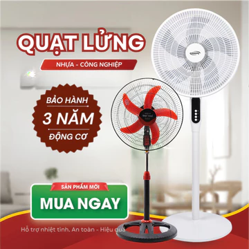 [HỎA TỐC] Quạt Lửng công nghiệp Điện Cơ - Quạt cây đứng Gropa công suất 47W - Bảo hành 12 Tháng