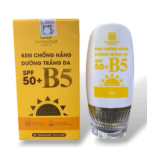 Kem Chống Nắng Hatagold SPF50+ PA+++ B5 – Dưỡng Trắng Da, Nâng Tone Nhẹ, Không Bết Dính, Bảo Vệ UVA/UVB (50gram)