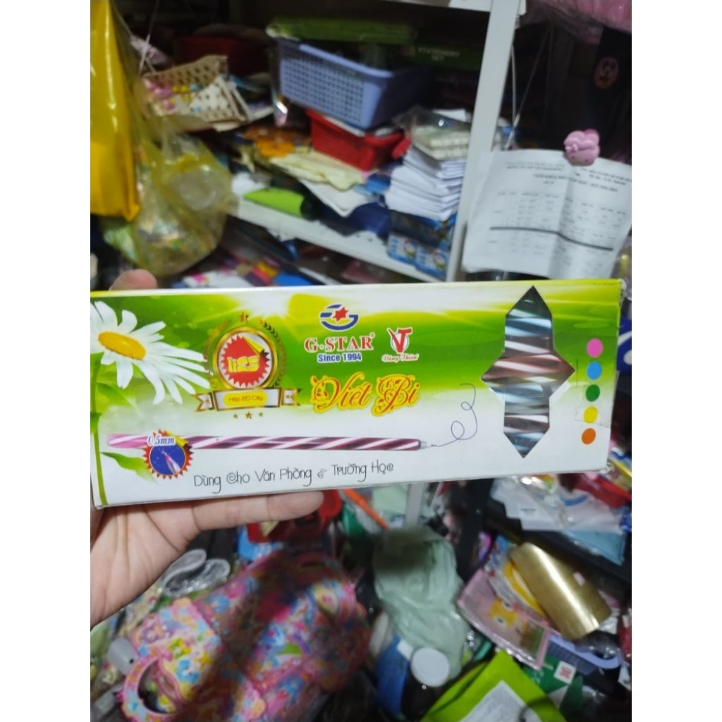 Combo 3 cây Bút bi nến Ấn Độ IT25 Gstar Vâng Thiên mực xanh