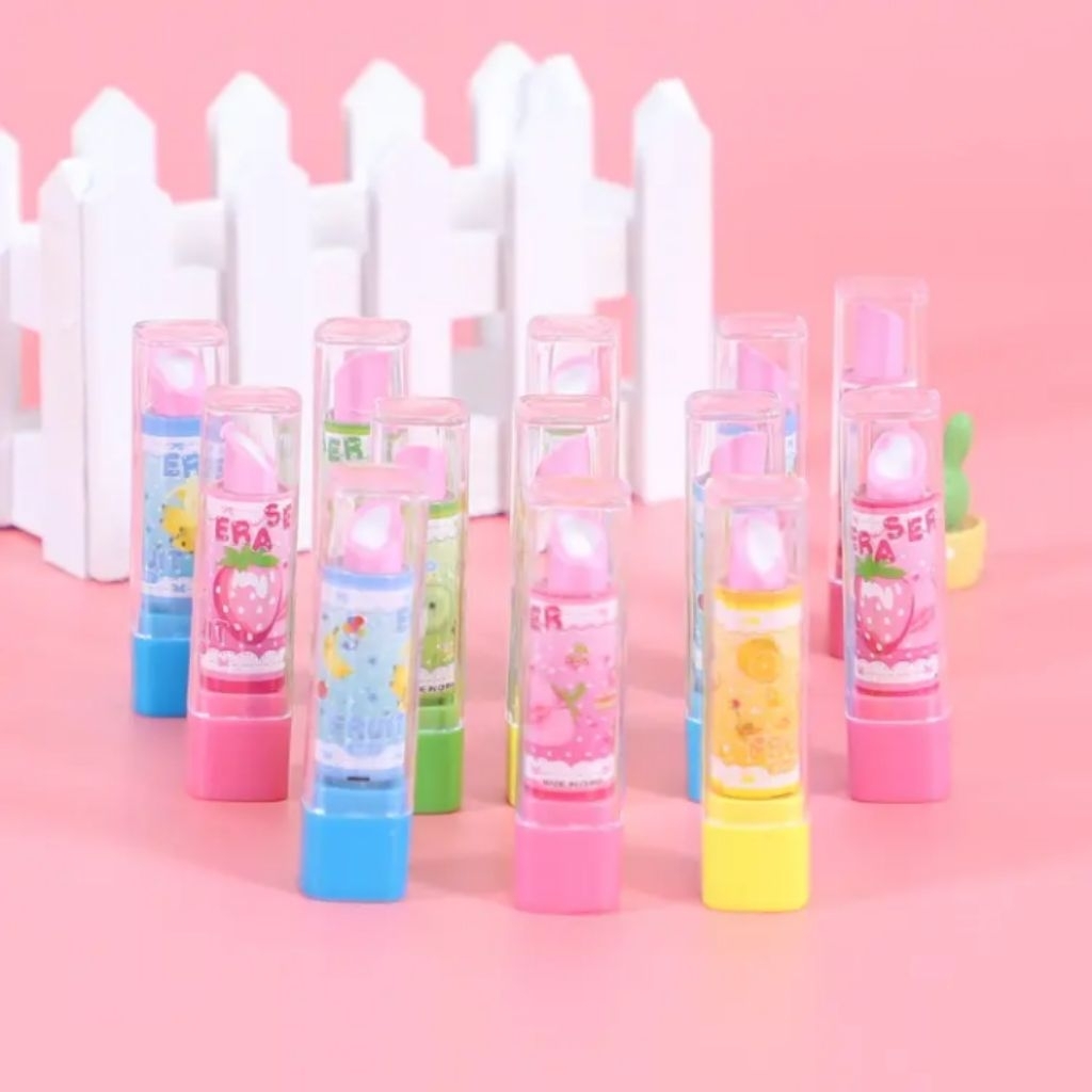 Gôm tẩy chì hình thỏi son nhiều hình (2 cây)