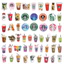100 sticker ly uống cà phê s t a r b u c k mẫu mới 2026 cực hot chống nước tốt