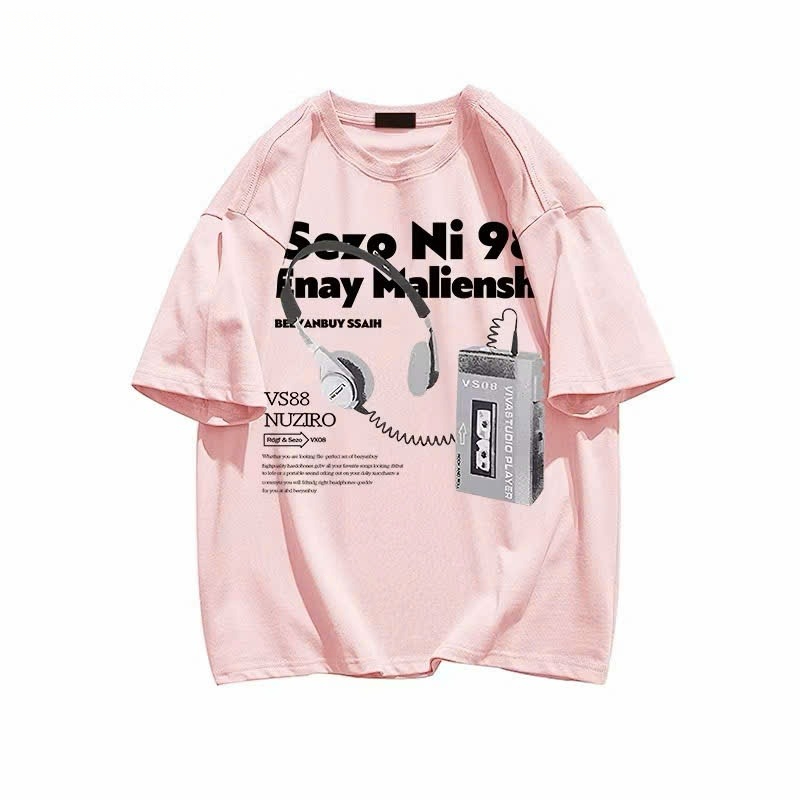 BOOM Áo thun nữ kiểu hàn quốc form rộng tay lỡ cổ tròn cotton mát - hè hot trend in cách dễ thương- Local brand #10