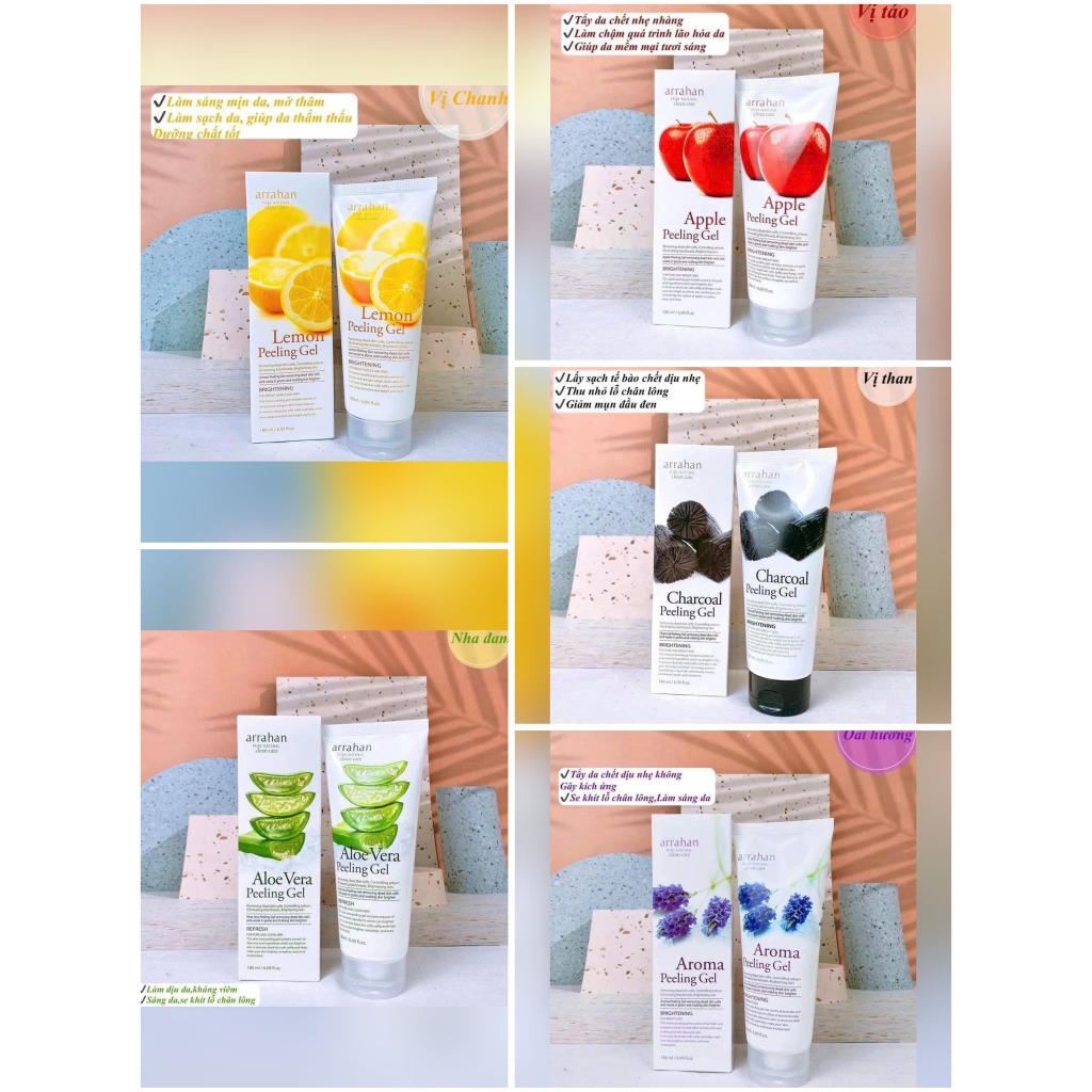 [Chính Hãng] Gel tẩy tế bào chết, dưỡng trắng da Arrahan - 1 Tuýp