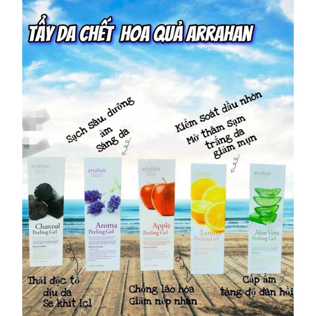[Chính Hãng] Gel tẩy tế bào chết, dưỡng trắng da Arrahan - 1 Tuýp