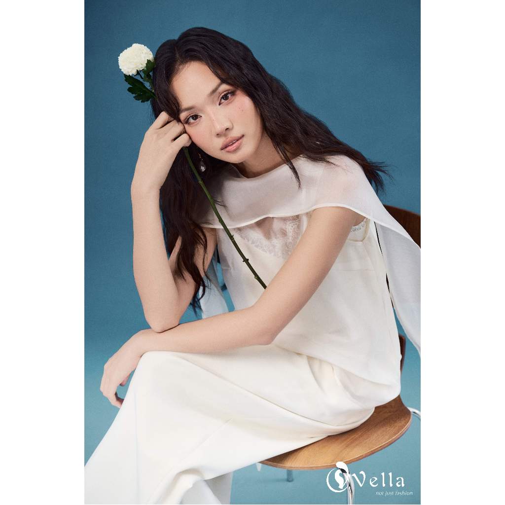Áo tank top áo voan & quần culottes nữ đồ công sở mùa hè thanh lịch thoáng mát Vella VA26001 VQ26002