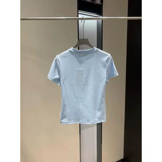 Áo phông cotton cổ tròn cộc tay hình hình mèo Kitty báo form babytee