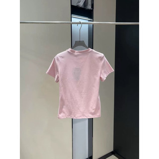 Áo phông cotton cổ tròn cộc tay hình hình mèo Kitty báo form babytee