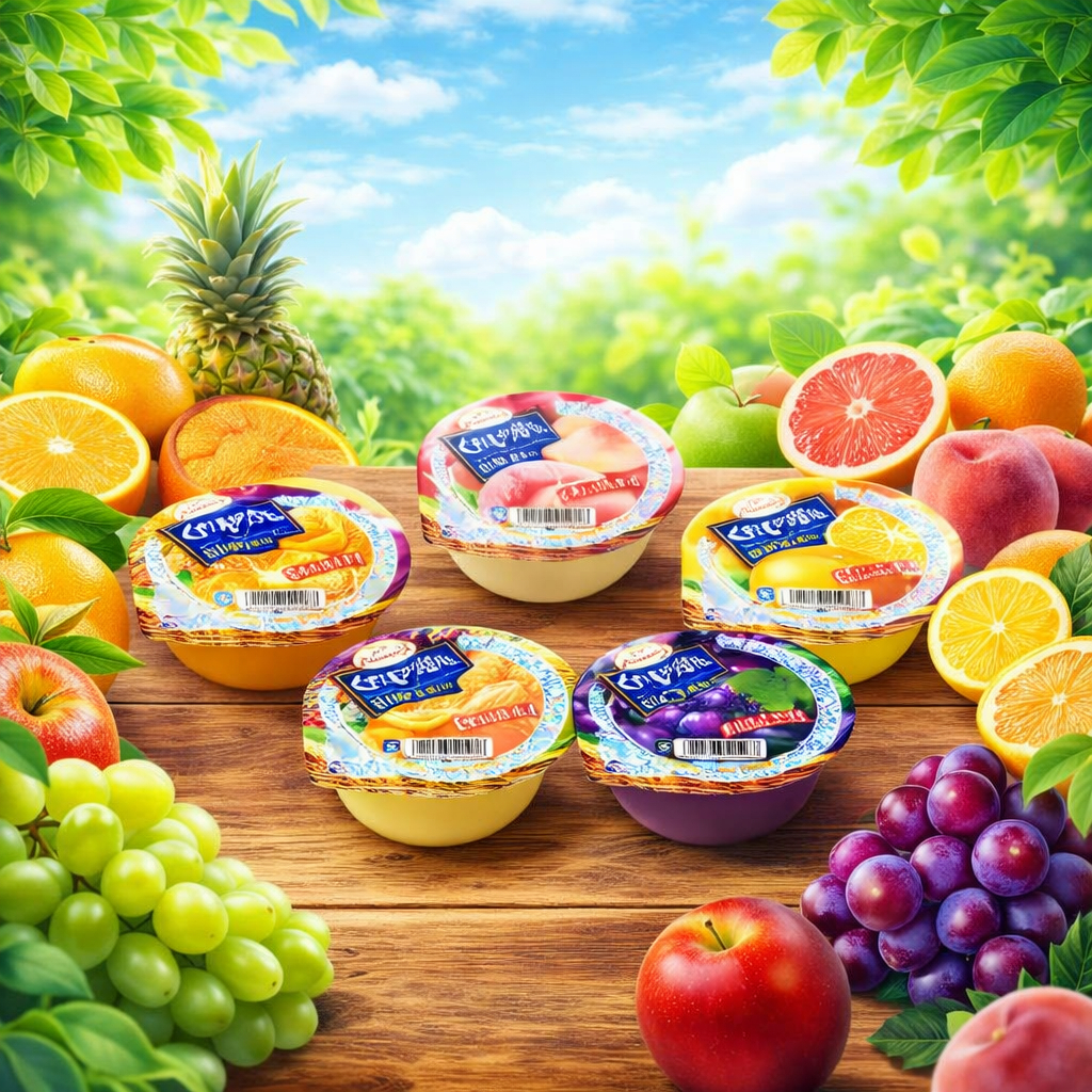 Thạch hũ trái cây TARAMI nhiều hương vị 72g Nhật Bản (quà tặng móc khóa)