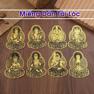 Miếng Dán Cao Cấp 8 Vị Phật Bản Mệnh 12 Con Giáp , Có Keo Dán