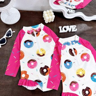 Bikini cho bé 8-28kg_Đồ bơi cho bé gái  kèm mũ đi biển