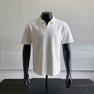 Áo Polo Cổ V Nam Nữ Unisex Chất Liệu Mềm Mịn Co Giãn Phong Cách Trẻ Trung, Cổ V Polo Không Cúc Hiện Đại