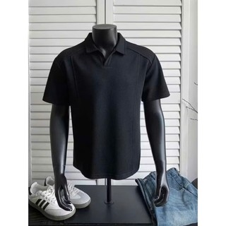 Áo Polo Cổ V Nam Nữ Unisex Chất Liệu Mềm Mịn Co Giãn Phong Cách Trẻ Trung, Cổ V Polo Không Cúc Hiện Đại
