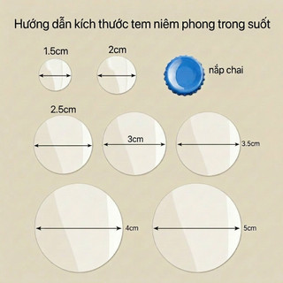 Tem Dán Decal Niêm Phong Trong Suốt – Bám Dính Chắc Chắn, Đa Kích Thước – Ưu Đãi Đặc Biệt Sản Phẩm – Sale Hot, Giá Tốt
