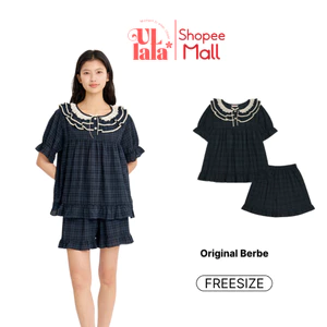 Ullala Pajamas Berbe Bộ ngủ mặc nhà nữ ngắn tay Freesize