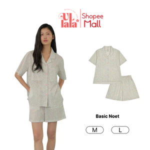 Ullala Pajamas Basic Noet bộ ngủ mặc nhà nữ ngắn tay Size M/L