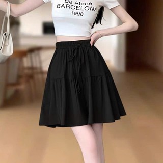 Quần Đùi Váy Nữ ELEGANTE BOUTIQUE Dáng Ngắn Cạp Chun Chất Liệu Vải Mỏng Mát Siêu Xinh mã201122