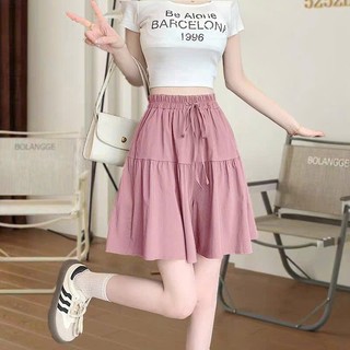 Quần Đùi Váy Nữ ELEGANTE BOUTIQUE Dáng Ngắn Cạp Chun Chất Liệu Vải Mỏng Mát Siêu Xinh mã201122