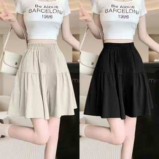 Quần Đùi Váy Nữ ELEGANTE BOUTIQUE Dáng Ngắn Cạp Chun Chất Liệu Vải Mỏng Mát Siêu Xinh mã201122