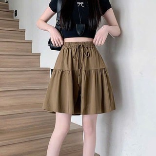 Quần Đùi Váy Nữ ELEGANTE BOUTIQUE Dáng Ngắn Cạp Chun Chất Liệu Vải Mỏng Mát Siêu Xinh mã201122