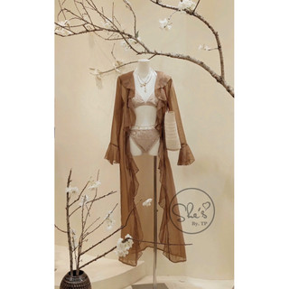 Set Bikini 2 Mảnh Kim Sa Kèm Choàng Voan Bèo Chuẩn She’s
